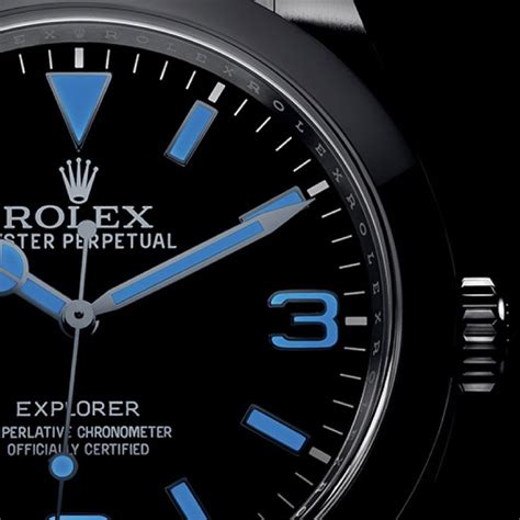 which rolex glows in the dark|light emiting watch and numbers.